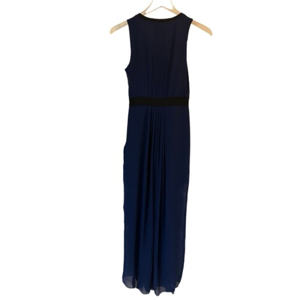 Kirna Zabete | Navy & Black Detail Maxi Dress Size 2 - Picture 6 of 11